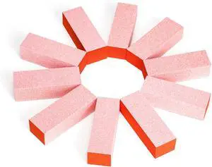 Nail Buffer Block - Nail Buffer 60/60/60 Grit 10 Pcs 3 Way Orange | 3.5" Long, High-elastic Sponge, Washable & Reusable, Natural Nails Cleanup, Nail Prep, Manicure, Travel Size, Home DIY Nail Buffer Block - Nail Buffer 60/60/60 Grit 10 Pcs 3 Way Orange | 3.5" Long, High-elastic Sponge, Washable & Reusable, Natural Nails Cleanup, Nail Prep, Manicure, Travel Size, Home DIY