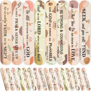 H1vojoxo Church Bible Verse Nail Files - 48pcs Christian Gifts for Women Bulk Boho Scripture Double Sided Emery Boards for Christian Religious Women Employee Appreciation Teacher Coworkers Staff Gifts H1vojoxo Church Bible Verse Nail Files - 48pcs Christian Gifts for Women Bulk Boho Scripture Double Sided Emery Boards for Christian Religious Women Employee Appreciation Teacher Coworkers Staff Gifts