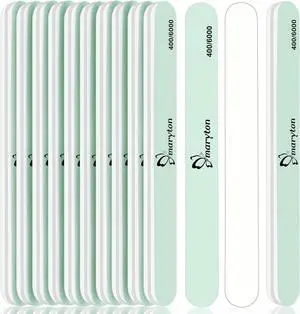 Maryton Nail Buffer 10PCS - Salon Shine for Natural Nails, 400 6000 Grit | Dual Sided Shine Kit, 7-Day Shine Lasts, Smooth and Buff to Glossy without Polish, Reusable, Manicure & Pedicure Maryton Nail Buffer 10PCS - Salon Shine for Natural Nails, 400 6000 Grit | Dual Sided Shine Kit, 7-Day Shine Lasts, Smooth and Buff to Glossy without Polish, Reusable, Manicure & Pedicure