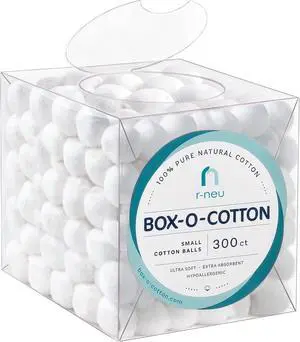 R-Neu Box-O-Cotton, 300 Small Cotton Balls in a Box (300 Count) R-Neu Box-O-Cotton, 300 Small Cotton Balls in a Box (300 Count)