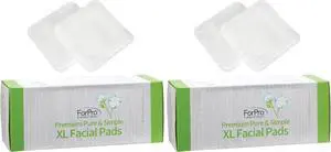 ForPro Premium Pure & Simple XL Facial Pads, Triple Layered Ultra Soft Disposable Makeup Remover Pads, 100% Vegan & Cruelty-Free, 60-Count, (Pack of 2) ForPro Premium Pure & Simple XL Facial Pads, Triple Layered Ultra Soft Disposable Makeup Remover Pads, 100% Vegan & Cruelty-Free, 60-Count, (Pack of 2)