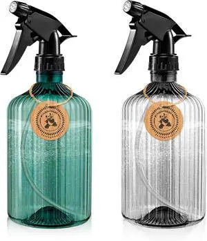 2 Pcs Spray Bottles, 18 oz Empty Water Spray Bottles, Plastic Reusable Adjustable Mist Sprayer Squirt Bottles Containers Refillable for Cleaning Solutions, Gardening, Plants 2 Pcs Spray Bottles, 18 oz Empty Water Spray Bottles, Plastic Reusable Adjustable Mist Sprayer Squirt Bottles Containers Refillable for Cleaning Solutions, Gardening, Plants