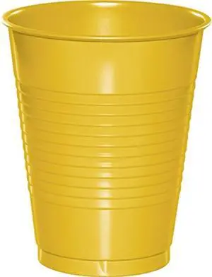 Touch of Color 16 oz Plastic Party Cups, School Bus Yellow, 20 ct | Yellow Plastic Cups Holds 16 oz of Cold Drinks, Convenient, Disposable Cups for Parties, Birthdays, Events, and Everyday Use Touch of Color 16 oz Plastic Party Cups, School Bus Yellow, 20 ct | Yellow Plastic Cups Holds 16 oz of Cold Drinks, Convenient, Disposable Cups for Parties, Birthdays, Events, and Everyday Use