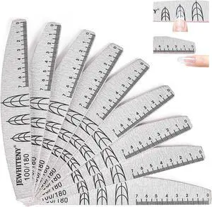 JEWHITENY 9 PCS Nail File Set: 100/180 Grit Emery Boards Dual-Sided Nail File for Natural Nails and Acrylic Nails,Washable and Reusable Multi-Grit Manicure Kit for Beginners & Professionals JEWHITENY 9 PCS Nail File Set: 100/180 Grit Emery Boards Dual-Sided Nail File for Natural Nails and Acrylic Nails,Washable and Reusable Multi-Grit Manicure Kit for Beginners & Professionals