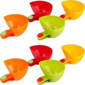 Guyuyii 8-Pack Colorful and Reusable Dip Clips for Plates, Dishwasher Safe | 1/3-Cup Clip-On Dip Cups for Movie Nights, BBQ, Family Use, Road Trips, Fast-Food Meals, Portion Control | for Most Plates Guyuyii 8-Pack Colorful and Reusable Dip Clips for Plates, Dishwasher Safe | 1/3-Cup Clip-On Dip Cups for Movie Nights, BBQ, Family Use, Road Trips, Fast-Food Meals, Portion Control | for Most Plates