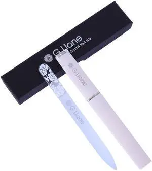 Crystal Nail File-Double Sided Etched Glass Nail Files Manicure Pedicure Tools for Natural Acrylic Gels Nails (Rose White) Crystal Nail File-Double Sided Etched Glass Nail Files Manicure Pedicure Tools for Natural Acrylic Gels Nails (Rose White)