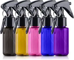 TANSHINE Small Spray Bottle 50ml, Travel Size Mini Fine Mist Water Spray Bottles, Portable Hand Sanitiser Alcohol Spray Bottle, Plastic Refillable Empty Face Mister Spray Bottles with Clip, 5pcs TANSHINE Small Spray Bottle 50ml, Travel Size Mini Fine Mist Water Spray Bottles, Portable Hand Sanitiser Alcohol Spray Bottle, Plastic Refillable Empty Face Mister Spray Bottles with Clip, 5pcs