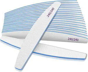 12 PCS Professional Nail File, 240/240 Grit Nail Files for Natural Nails Emery Boards Nail File Doubled Sides Washable Fine Grit Nail File Manicure Tools for Home and Salon Use 12 PCS Professional Nail File, 240/240 Grit Nail Files for Natural Nails Emery Boards Nail File Doubled Sides Washable Fine Grit Nail File Manicure Tools for Home and Salon Use