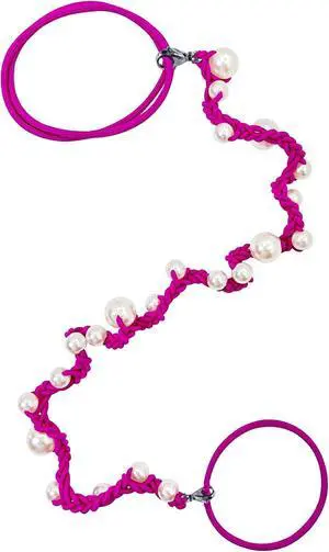 Cute Pearl Hair Ties for Women 16" Hand Braided Sport Ponytail Holders Long Pony Tail Wrap for Workouts, Daily Use, Beach,Swim,Surf,Diving Tangle Free Hair Accessories for Thick Curly Hair(Hot Pink) Cute Pearl Hair Ties for Women 16" Hand Braided Sport Ponytail Holders Long Pony Tail Wrap for Workouts, Daily Use, Beach,Swim,Surf,Diving Tangle Free Hair Accessories for Thick Curly Hair(Hot Pink)