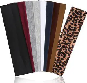 9 Pack Headbands for Women Non Slip Elastic Womens Headbands Head Bands for Women's Hair Soft Cotton Cloth Fashion Headband for Daily Workout Sports Running Yoga 9 Pack Headbands for Women Non Slip Elastic Womens Headbands Head Bands for Women's Hair Soft Cotton Cloth Fashion Headband for Daily Workout Sports Running Yoga