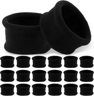20PCS Large Black Cotton Elastic Hair Bands Stretch Rope Ponytail Holders & Headbands for Thick, Heavy, Curly Hair 20PCS Large Black Cotton Elastic Hair Bands Stretch Rope Ponytail Holders & Headbands for Thick, Heavy, Curly Hair