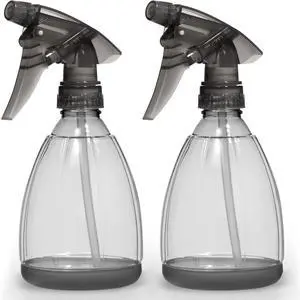 Bar5F Plastic Spray Bottle, 12 oz, 2 Count | Leak Proof, Empty, Trigger Handle, Adjustable Fine to Stream Output, Refillable Bar5F Plastic Spray Bottle, 12 oz, 2 Count | Leak Proof, Empty, Trigger Handle, Adjustable Fine to Stream Output, Refillable