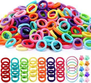 auroray 360PCS Soft Cotton Hair Ties for Toddlers & Baby - No Damage Elastics Seamless Ponytail Holders for Little Girls Daily Hair Accessories, Multicolor auroray 360PCS Soft Cotton Hair Ties for Toddlers & Baby - No Damage Elastics Seamless Ponytail Holders for Little Girls Daily Hair Accessories, Multicolor