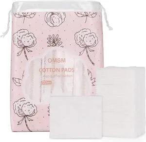 Cotton Pads, Facial Makeup Remover Squares, 100% Pure Cotton, 222PCS | Soft, Lint-Free Cotton Squares for Face, Eyes and Lips; Absorbent for Makeup Removal, Toner Application and Daily Skincare Cotton Pads, Facial Makeup Remover Squares, 100% Pure Cotton, 222PCS | Soft, Lint-Free Cotton Squares for Face, Eyes and Lips; Absorbent for Makeup Removal, Toner Application and Daily Skincare