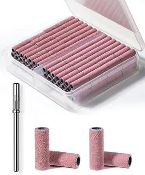 Makartt Nail Drill Bits Sanding Bands - 100 Pcs 180/240 Grit 3.1mm Pink | For Nail Drill Mini Sanding Bands for Acrylic Gel Manicure and Pedicure Makartt Nail Drill Bits Sanding Bands - 100 Pcs 180/240 Grit 3.1mm Pink | For Nail Drill Mini Sanding Bands for Acrylic Gel Manicure and Pedicure