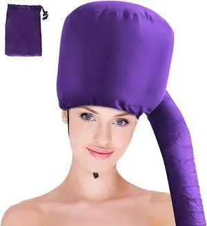 Hair Dryer Bonnet - Upgraded Bonnet Hair Dryer with Longer Extended Hose for Easy Styling, Curling and Deep Conditioning, Purple, One Size Fits All Hair Dryer Bonnet - Upgraded Bonnet Hair Dryer with Longer Extended Hose for Easy Styling, Curling and Deep Conditioning, Purple, One Size Fits All