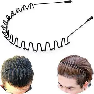 bodbop Metal Hair Band for Men Headband Sports Hairband Non Slip Women Hoop bodbop Metal Hair Band for Men Headband Sports Hairband Non Slip Women Hoop