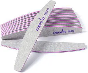Canvalite Nail Files for Natural Nails 180/240 Grit Emery Board for Nails Styling Tools for Home and Salon Use 10 PCS Canvalite Nail Files for Natural Nails 180/240 Grit Emery Board for Nails Styling Tools for Home and Salon Use 10 PCS