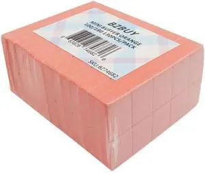 Nail Mini Orange Buffer Block File 100/180 Grit 2 Sided (130 Count) Nail Mini Orange Buffer Block File 100/180 Grit 2 Sided (130 Count)