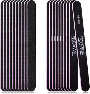 20Pack Nail Files, TsMADDTs Double Sided Emery Board 100 180 Grit Manicure File for Natural Acrylic Artificial Nails for Girls Women Men 20Pack Nail Files, TsMADDTs Double Sided Emery Board 100 180 Grit Manicure File for Natural Acrylic Artificial Nails for Girls Women Men