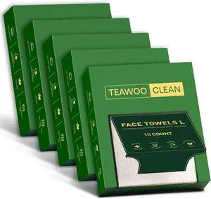 Face Towels Disposable, 5 * 10 Travel Pack, Double-Sided Facial Towelettes | 100% Viscose Fiber, Soft Thick Lint-Free Makeup Remover Wipes for Sensitive Skin, Home Use & Travel Pack Face Towels Disposable, 5 * 10 Travel Pack, Double-Sided Facial Towelettes | 100% Viscose Fiber, Soft Thick Lint-Free Makeup Remover Wipes for Sensitive Skin, Home Use & Travel Pack