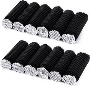 Tbestmax 1200 Pcs Micro Applicator Brush, Micro Swabs, Disposable Eye Lashes Mascara Wands for Eyelash Extension(Black) Tbestmax 1200 Pcs Micro Applicator Brush, Micro Swabs, Disposable Eye Lashes Mascara Wands for Eyelash Extension(Black)