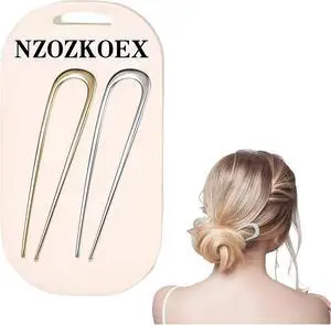 2 PCS U-Shaped Large 5.5 Inch metal hair pin,french hair pin,french hairpin,u pins for hair bun,hair pins for styling,hair pins for thick hair,bun pins 2 PCS U-Shaped Large 5.5 Inch metal hair pin,french hair pin,french hairpin,u pins for hair bun,hair pins for styling,hair pins for thick hair,bun pins