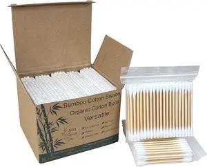 Eyxformula Organic Cotton Swabs 500 Count, FSC Certified Bamboo Sticks | Soft Hypoallergenic Cotton Buds for Ear Cleaning, Beauty, Personal Hygiene, Makeup, Art & Crafts, Pet Care, First Aid Eyxformula Organic Cotton Swabs 500 Count, FSC Certified Bamboo Sticks | Soft Hypoallergenic Cotton Buds for Ear Cleaning, Beauty, Personal Hygiene, Makeup, Art & Crafts, Pet Care, First Aid