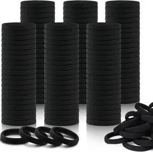 IKOCO 150PCS Black Hair Ties for Women, No Damage, Cotton Ponytail Holders | Value Pack, Seamless Elastic, No Pull/Snag/Breakage, No Crease, Durable Hold, for Thick & Curly Hair IKOCO 150PCS Black Hair Ties for Women, No Damage, Cotton Ponytail Holders | Value Pack, Seamless Elastic, No Pull/Snag/Breakage, No Crease, Durable Hold, for Thick & Curly Hair