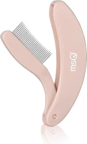 MSQ Folding Eyelash Comb Brush Separator - Eyelash Makeup Brush (khaki) MSQ Folding Eyelash Comb Brush Separator - Eyelash Makeup Brush (khaki)