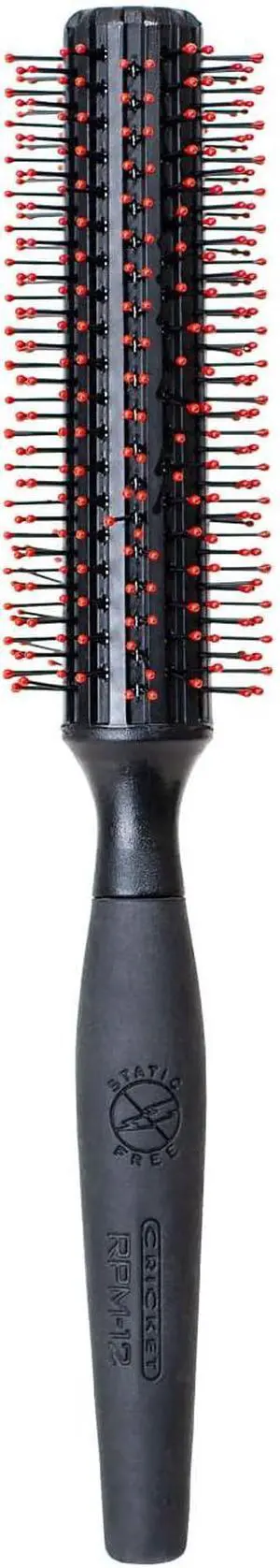 Cricket Static Free RPM 12 Row Round Hair Brush - Curling, Blow Drying, Detangling and Styling Wet or Dry, Suitable for All Hair Types Cricket Static Free RPM 12 Row Round Hair Brush - Curling, Blow Drying, Detangling and Styling Wet or Dry, Suitable for All Hair Types