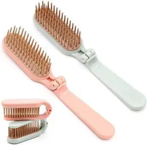 2Pcs Folding Hair Brush Hair Comb Portable Mini Massage Hair Brush Anti-Static Anti-knot for Women & Girls Size for Handbag (dark) 2Pcs Folding Hair Brush Hair Comb Portable Mini Massage Hair Brush Anti-Static Anti-knot for Women & Girls Size for Handbag (dark)
