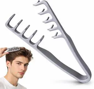 2-in-1 Volumizing Texture Comb, Wide & Fine Tooth Hair Comb for Root Lift & Anti-Frizz Styling, Lightweight Portable Fluffy Hair Tool with Non-Slip Grip for Men & Women, All Hair Types 2-in-1 Volumizing Texture Comb, Wide & Fine Tooth Hair Comb for Root Lift & Anti-Frizz Styling, Lightweight Portable Fluffy Hair Tool with Non-Slip Grip for Men & Women, All Hair Types