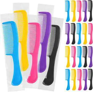 HQSLsdun 25pcs Combs in Bulk Individually Wrapped, Colorful Hair Combs | Bulk Combs for Homeless Individually Wrapped for Women,Kids, Hotel, Airbnb, Shelter, Homeless(Black,Yellow,Pink,Blue, Purple) HQSLsdun 25pcs Combs in Bulk Individually Wrapped, Colorful Hair Combs | Bulk Combs for Homeless Individually Wrapped for Women,Kids, Hotel, Airbnb, Shelter, Homeless(Black,Yellow,Pink,Blue, Purple)