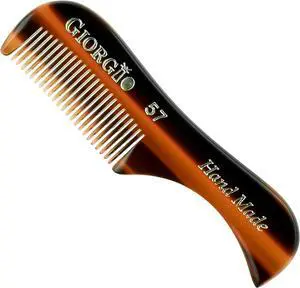 Giorgio G57 Extra Small Men's Fine Tooth Beard and Mustache Comb for Facial Hair Grooming and Styling. Wallet Pocket Comb Beard Comb for Men, Handmade, Saw-Cut and Hand Polished Giorgio G57 Extra Small Men's Fine Tooth Beard and Mustache Comb for Facial Hair Grooming and Styling. Wallet Pocket Comb Beard Comb for Men, Handmade, Saw-Cut and Hand Polished