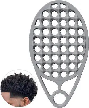 KOUPA Magic Silicone Curly Hair Brush, One Piece Twist Curl Comb for Afro Curls, Washable Hair Tool for Men Women, Grey, 1 Piece KOUPA Magic Silicone Curly Hair Brush, One Piece Twist Curl Comb for Afro Curls, Washable Hair Tool for Men Women, Grey, 1 Piece