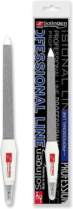 Solingen Sapphire Nail File & Cuticle Trimmer Dual-Sided Professional Nail File for Fingernails & Toenails Durable German Steel 2-in-1 Manicure Tool (Large Size) Solingen Sapphire Nail File & Cuticle Trimmer Dual-Sided Professional Nail File for Fingernails & Toenails Durable German Steel 2-in-1 Manicure Tool (Large Size)