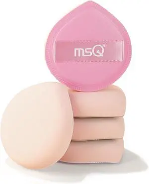 MSQ 5Pcs Makeup Sponge For Foundation Concealer and Powder, Triangle Powder Puff Soft Sponges Blender, Latex Free Blender Sponge For Liquid, Cream, Powder Seamless & Flawless Makeup, 2.16 in, Pink MSQ 5Pcs Makeup Sponge For Foundation Concealer and Powder, Triangle Powder Puff Soft Sponges Blender, Latex Free Blender Sponge For Liquid, Cream, Powder Seamless & Flawless Makeup, 2.16 in, Pink