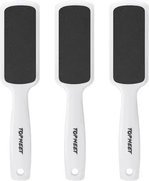 Topmeet Foot File for Dead Skin - Dual Sided Foot Rasp Callus Removers, Professional Pedicure Tool for Soft, Smooth Feet (White) Topmeet Foot File for Dead Skin - Dual Sided Foot Rasp Callus Removers, Professional Pedicure Tool for Soft, Smooth Feet (White)