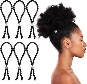 6 Piece Adjustable No-Slip Hair Ties Black Drawstring Hair Accessories Silk Soft Afro Puff Cuff Drawstring Ponytail Holders Satin Hairband Black Elastic Hairs Scrunchies for Curly Thick Heavy Hairs 6 Piece Adjustable No-Slip Hair Ties Black Drawstring Hair Accessories Silk Soft Afro Puff Cuff Drawstring Ponytail Holders Satin Hairband Black Elastic Hairs Scrunchies for Curly Thick Heavy Hairs
