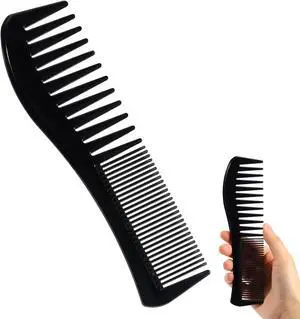 SIMPOR Detangling Hair Comb, All-Purpose Hair Grooming Set for Wet Curly Style Barber Comb, Double Sided Wide And Fine Tooth Comb for Thin Thick Curly Straight Hair for Women Men Black SIMPOR Detangling Hair Comb, All-Purpose Hair Grooming Set for Wet Curly Style Barber Comb, Double Sided Wide And Fine Tooth Comb for Thin Thick Curly Straight Hair for Women Men Black