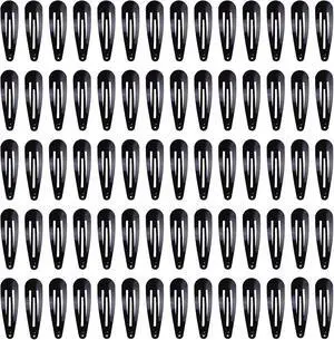 70 Pack 2 Inch Barrettes Women Metal Snap Hair Clips Accessories, Tuefuzy Black Hair Barrettes, Non Slip Hair Clips 70 Pack 2 Inch Barrettes Women Metal Snap Hair Clips Accessories, Tuefuzy Black Hair Barrettes, Non Slip Hair Clips