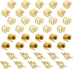 Gold Hair Braids Dreadlock Non-Piercing Ear Clip Beard Cuffs Clip Hair Accessories Styling Fashion Jewelry Gift Toos for Women Men Passion Twist Goddess Locs Crochet Hair Rings (40Pcs, Gold) Gold Hair Braids Dreadlock Non-Piercing Ear Clip Beard Cuffs Clip Hair Accessories Styling Fashion Jewelry Gift Toos for Women Men Passion Twist Goddess Locs Crochet Hair Rings (40Pcs, Gold)