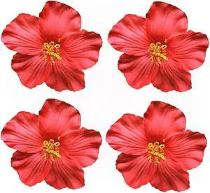 4Pcs Red Hawaiian Flower Hair Clip for Women Girls Fashion Bohemian Flowers Hair Accessory for Dancer Bridal Wedding Beach Party Clips and Barrettes Hair Accessories 8cm 4Pcs Red Hawaiian Flower Hair Clip for Women Girls Fashion Bohemian Flowers Hair Accessory for Dancer Bridal Wedding Beach Party Clips and Barrettes Hair Accessories 8cm