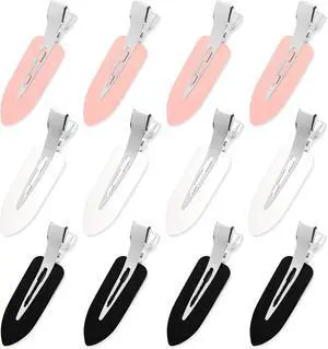 Hair Clip, 12 Pcs No Crease Hair Clips for Styling and Makeup | 3 Colors ABS Resin and Stainless Steel Hair Clips, Non Slip, No Bend Design, Suitable for All Hairstyles Hair Clip, 12 Pcs No Crease Hair Clips for Styling and Makeup | 3 Colors ABS Resin and Stainless Steel Hair Clips, Non Slip, No Bend Design, Suitable for All Hairstyles