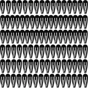 MJIYA 50 Pack Clips for Hair, Black 1.2 Inch Barrettes Women Metal Snap Hair Clips Accessories MJIYA 50 Pack Clips for Hair, Black 1.2 Inch Barrettes Women Metal Snap Hair Clips Accessories