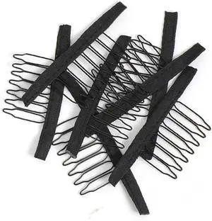 20 Pieces Wig Combs Wig Clips Wig Combs to Secure Wig 7-teeth Wig Accessories Tools For Making Wig Caps Wig Comb (Black,20 Pcs) 20 Pieces Wig Combs Wig Clips Wig Combs to Secure Wig 7-teeth Wig Accessories Tools For Making Wig Caps Wig Comb (Black,20 Pcs)