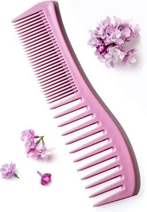 Detangling Hair Comb for Women - 2-Sided Gentle Styling Comb With Wide and Fine Teeth - Conditioning and Detangling Comb for Thin, Thick, Curly, Straight, and All Other Womens Hair Types by Keranique Detangling Hair Comb for Women - 2-Sided Gentle Styling Comb With Wide and Fine Teeth - Conditioning and Detangling Comb for Thin, Thick, Curly, Straight, and All Other Womens Hair Types by Keranique