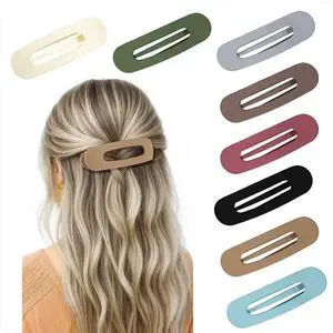 8PCS Flat Hair Claws Matte Non-Slip Clips for Women, Strong Hold Hair Accessories for All Hair Types, Daily Wedding Party Date Beach Use (Style1(Flat)) 8PCS Flat Hair Claws Matte Non-Slip Clips for Women, Strong Hold Hair Accessories for All Hair Types, Daily Wedding Party Date Beach Use (Style1(Flat))