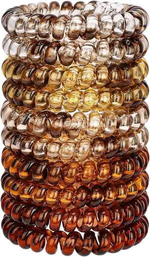 JessLab Spiral Hair Ties for Women, 10-Pack Traceless No-Damage Ponytail Holders, Coils Hair Bands for Girls, Assorted Colors JessLab Spiral Hair Ties for Women, 10-Pack Traceless No-Damage Ponytail Holders, Coils Hair Bands for Girls, Assorted Colors